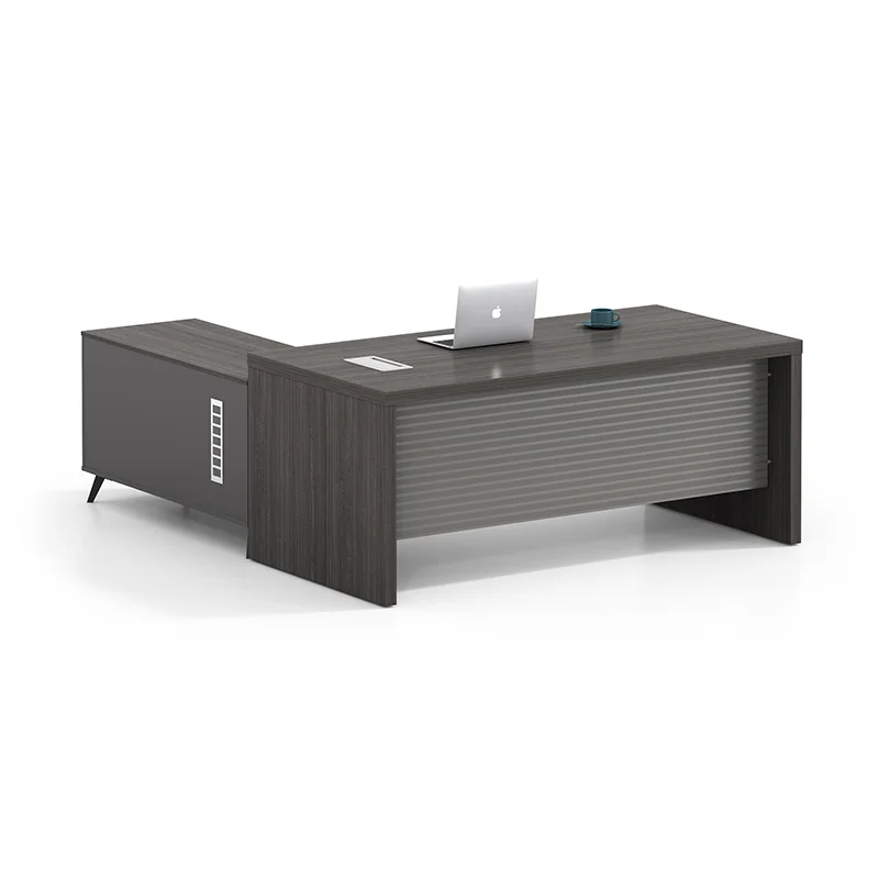 Wooden Design MDF Home Executive L Shape CEO Boss Office Desk - Image 3