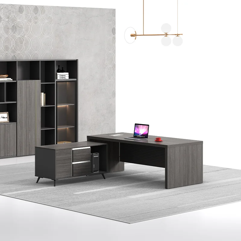 Wooden Design MDF Home Executive L Shape CEO Boss Office Desk
