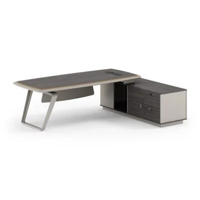 Office Desk Modern Simple Style L Shape Boss Ceo Executive Desk – Bild 3