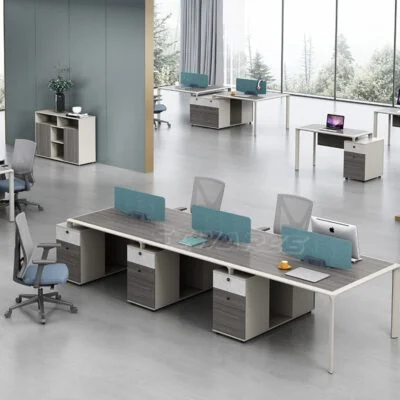 Office Staff Four-Seat Workstations - Imagen 2